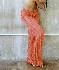 New Arrivals Busybdy Lettuce Pants In Burnt Orange