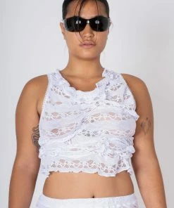 Marispieper Chaos Top White Lace New Arrivals