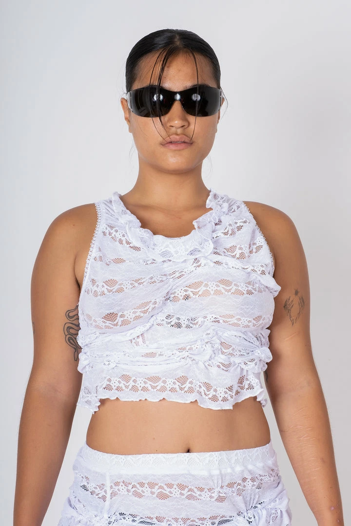 Marispieper Chaos Top White Lace New Arrivals